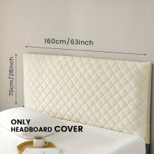 Headboard Protector Cover with Quilted Design, Washable Fabric for Bed Headboard Protection