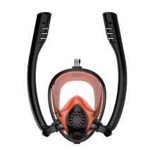 Retractable snorkeling mask with external breathing for children and adults