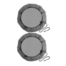 Rain Barrel Mesh Cover with Drawstring for Debris Protection, High-Density Polyethylene