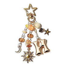 Trendy sleutelhanger in Y2K-stijl met beginletter en-N-modellen