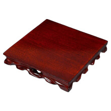 Supporto per fioriera in legno intagliato a radice, base scultorea, piedistallo espositivo, marrone chiaro