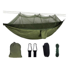 Zanzariera in nylon per amaca da campeggio con struttura a scomparsa, design reversibile 2 in 1
