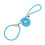 Dog training leash with reflective loop – 0.6 cm diameter x 150 cm long (blue) 1