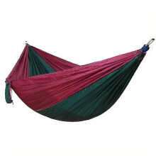 Amaca da esterno portatile in corda di nylon 270x140 cm, capacità 300 kg, per campeggio e viaggi