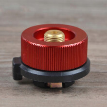 Copper Self-Closing Long Gas Tank Converter Adapter for Outdoor Stove Heads