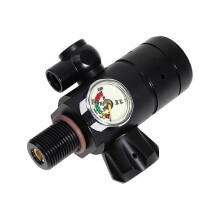 Diving Cylinder Valve Compatible with Scuba Air Filling Station, High Pressure Gas Gauge, Metal