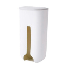 Dispenser per sacchetti di plastica, contenitore da parete per sacchetti di plastica piegati, 26x13x9 cm