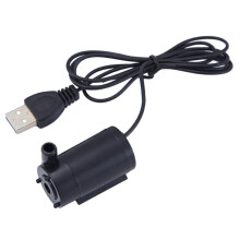 Bomba de agua sumergible pequeña USB 5V 3M de elevación 2-3L/min para fuentes de jardín y acuarios