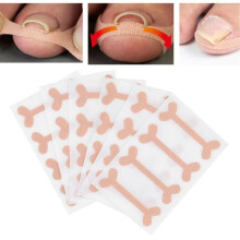 Cuque 24-Piece Pain Relief Plaster for Ingrown Toenail Correction, Bandage, and Paronychia Treatment