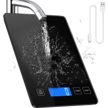 Electronic kitchen scale, precision food scale, 10kg/1g, 5 units, tare function and automatic shut-off