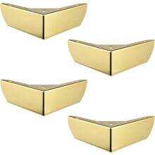 50mm Kitchen Cabinet Legs, Coffee Table Cabinet Legs, Sofa Bed Legs, Solid Chair Legs, Gold Metal Desk Legs