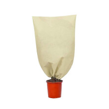 Winter Plant Protection Cover 2 Pack 100x80cm Light Brown Anti-Frost Breathable Non-Woven Fabric