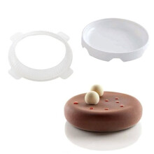 1 round eclipse silicone cake mold set for mousses, ice cream, chiffon cakes, baking pan decoration*TR3013
