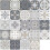 AMOUNE Waterproof Tile Stickers - 48pcs - Grey - 15x15cm 1