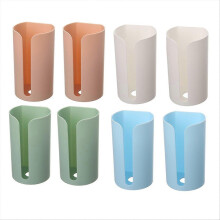 Wall Mounted Trash Bag Holder Dispenser Storage Box for Plastic Bags & Liners