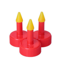 Dysza do podlewania roślin, kompatybilny z plastikowymi butelkami, czerwona głowica z PVC, do sadzonek i sukulentów, 5.5 cm