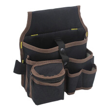 Oxford Cloth Tool Waist Bag with Adjustable Belt for Electricians and Carpenters, Multi-Pocket Storage
