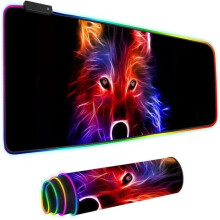 Illuminated Gaming Mouse Pad, RGB LED Light Mouse Pad, Gaming Mouse Pad with USB Cable, 800 x 300 x 4 mm