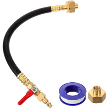 Adapter do przedmuchu zraszacza w kamperze, przyłącze sprężarki powietrza, metalowe złącze do zimowania systemu nawadniającego