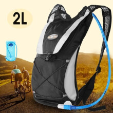 TEMPSA Ultralight Hydration Backpack/Cycling Jacket for Marathon, Trail Running, Cycling, and Hiking - Black