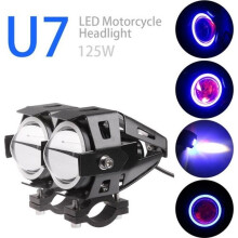 2pcs Cry U7 LED Motorcycle Headlight, Motorcycle Headlight Projectors, High Quality Motorcycle Headlight