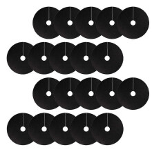 Non-Woven Mulch Mat Plant Protector, 32cm Black Weed Barrier Fabric for Garden