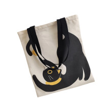 Sac d'épicerie réutilisable en tissu pour le shopping, sac-chat