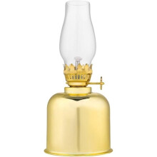 Kerosene Lamp Lantern - ZVD - Mirror Model - Durable Glass - 5 Replacement Wicks - 300 ml