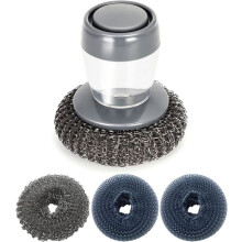 Dish brush, dish cleaning brush with replacement brush head, reusable and durable for cleaning dishes