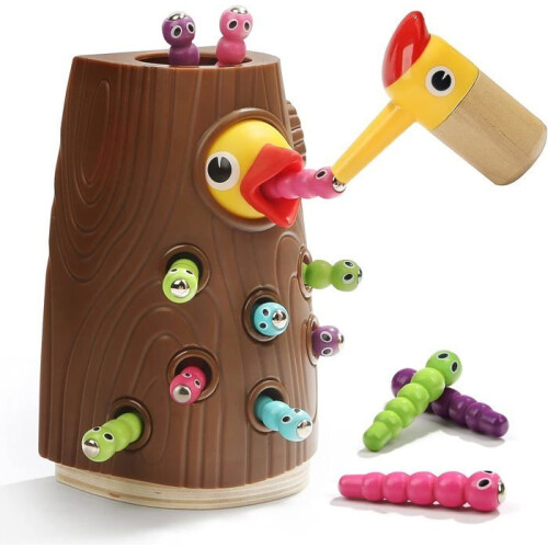 Educational bird feeding game - magnetic and educational toy