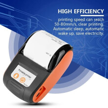 QIILU Wireless Portable Receipt Printer - Bluetooth 58mm - Thermal Paper