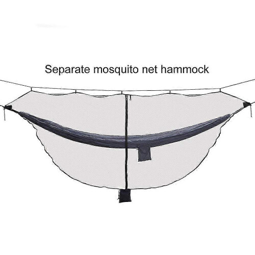Detachable Hammock Mosquito Net, Encrypted Mesh 3.4m x 1.4m, Repels Insects, Grey