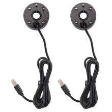 Generador de niebla portátil con LED multicolor, máquina de niebla USB para estanques, peceras y jarrones, color negro.