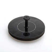Bomba solar para bebedero de pájaros con batería de respaldo, panel solar de 1,5 W y apagado automático.
