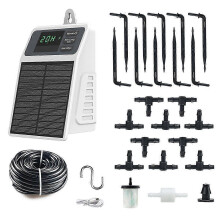Solar Automatic Drip Irrigation Kit with Timer, IPX5 Waterproof for Garden Balcony Plant Watering