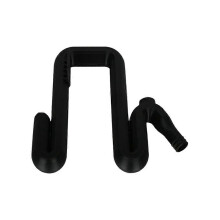 Rain Barrel Overflow Pipe with Downspout, Black Plastic Spout for Water Drainage from Tank