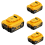 4 τεμάχια συμβατά με DEWALT Μπαταρία λιθίου 18v 5.0ah XR συμβατή με DEWALT 1