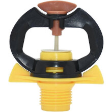 Irrigatore da giardino girevole a 360 gradi con filettatura a 4 punti e interfaccia G1/2in, raggio di spruzzo di 2-4 m