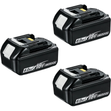 3er-Pack kompatibel mit Makita BL1860 18V 6,0Ah Lithium-Ionen-Akku