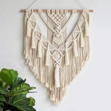 Macrame Wall Hanging 55 x 70 cm Macrame Tapestry Handwoven Wall Hanging Indoor Outdoor Decoration