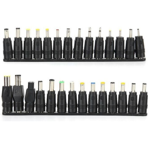 VINGVO Laptop AC Adapter 28pcs DC Power Adapter Tips 5.5x2.1mm Conversion Head