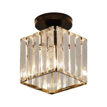 LED Ceiling Light - E27 Square Crystal Ceiling Light Fixture - for Living Room/Dining Room - Size: 13*18CM