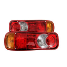 Set of 2 12V/24V Rear Lights for Truck, Trailer, Agricultural Vehicle, Van, 6 Functions, License Plate Light