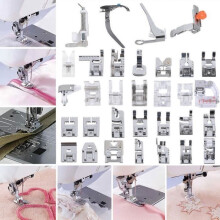32-piece Sewing Machine Presser Foot Kit, Metal Replacement Parts, Presser Feet for Home Sewing, with Box