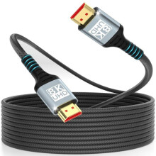 5-Meter 8K HDMI Cable, Ultra High Speed HDMI 2.1 Cable 8K@60Hz 4K@120Hz 7680P Supports HDR10 eARC 3D HDCP 2.2 & 2.3