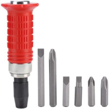 Set of 7 Heavy-Duty Hand Impact Screwdriver Bits