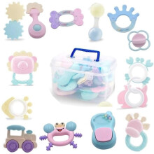 Baby Teething Toy - PIMPIMSKY - First Rattle - Non-toxic Material - 14pcs