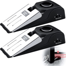 Door Alarm - YSTP - Floor-Standing Model - 120 dB Siren - Rubber Safety Wedge - Pack of 2