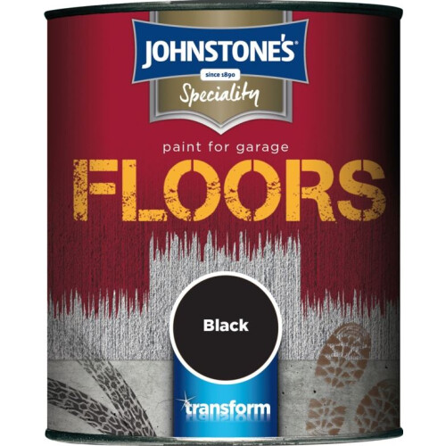 Johnstone's Johnstone's - Garage Floor Paint Semi Gloss 750ml - Black