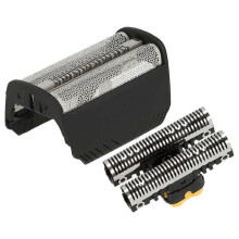 vhbw Replacement Electric Shaver Head Set for Braun 30B, 30B Mul for, Foil + Blades, Black